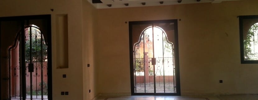 location villa non meublé route de fes à marrakech